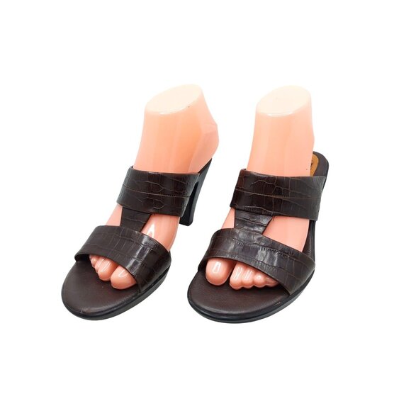 Womens Sofft Leather Platform Slide Sandals. Size 8M - Picture 2 of 7